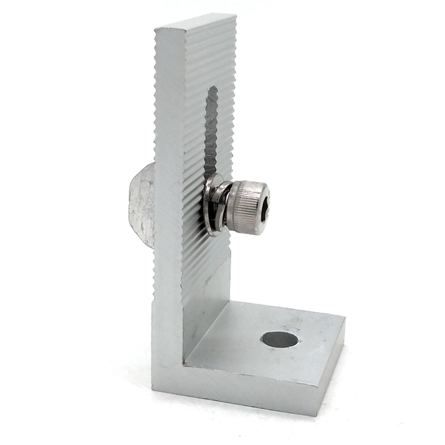 Затискачі для панелі сонячних панелей алюмінієва ніжка Solar L для монтажу сонячної панелі