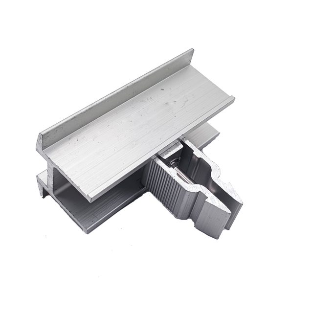 Аксесуари для алюмінієвої сонячної системи монтажу Кінцевий і середній затискач сонячної панелі