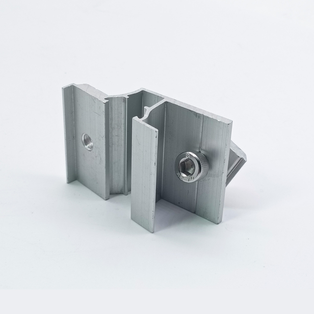 Алюминиевый концевой зажим для крепления солнечной панели для установки фотоэлектрических панелей