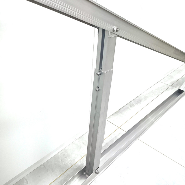 سیستم‌های قفسه‌بندی پایه پانل انرژی خورشیدی قابل تنظیم ساختار آلومینیومی نصب سقف تخت بالاست