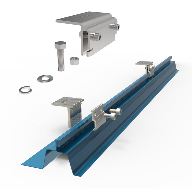  Трапец хэлбэрийн металл дээврийн босоо давхарга Металл дээврийн нарны суурилуулалтыг дэмжих систем