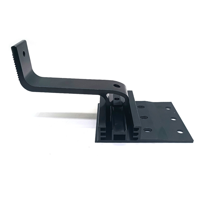 Solusi Kait Atap Genteng Surya Braket Hitam Aluminium Untuk Sistem Tenaga Surya Untuk Rumah