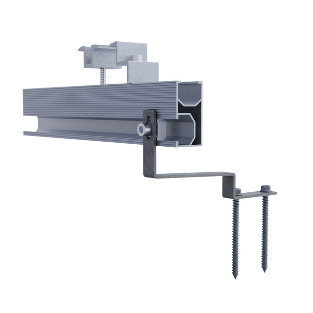 سقف پانل خورشیدی آسفالت شینگل کیت قلاب ورق فلزی کاشی سقف خورشیدی سیستم نصب فتوولتائیک