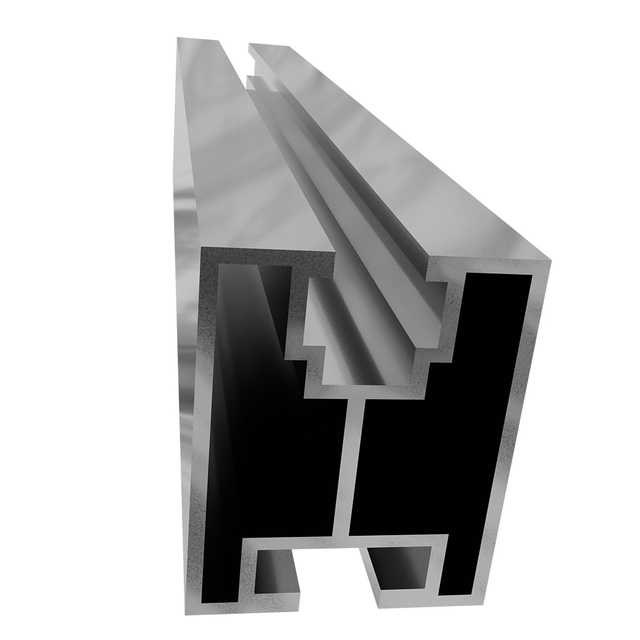  40x40 Profil Aluminium Ekstrusi Rel Braket Surya Anodized Rel Pemasangan Surya Dengan DIN557