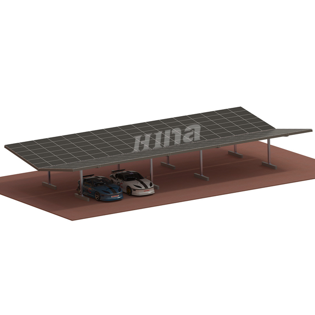 براکت های نصب پنل خورشیدی با پایه بتنی دو پستی برای بسته بندی خودرو