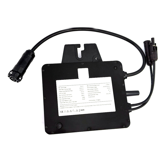 کیت سیستم خورشیدی اینورتر خورشیدی 500 وات میکرو اینورتر روی اینورتر میکرو اینورتر خورشیدی شبکه با 1 Mppt