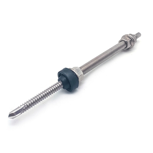 Baut Gantungan Pengeboran Mandiri Stainless Steel dengan Mesin Cuci EPDM & Mur Flange untuk Pemasangan Tenaga Surya