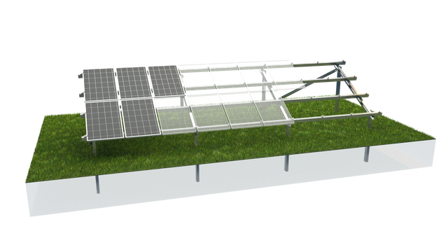 سیستم نصب پنل خورشیدی روی زمین با پشتیبانی از فولاد C Channel