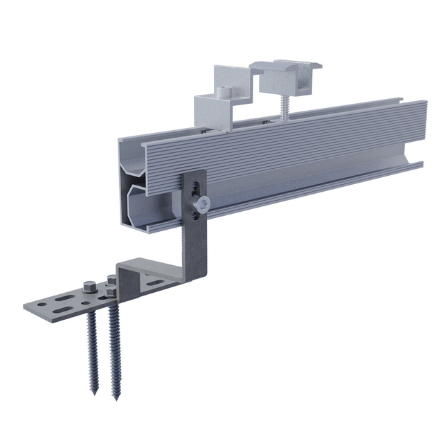 براکت های نصب سقف کاشی قلاب ثابت سیستم پنل خورشیدی برای ساختار نصب سقف کاشی خورشیدی