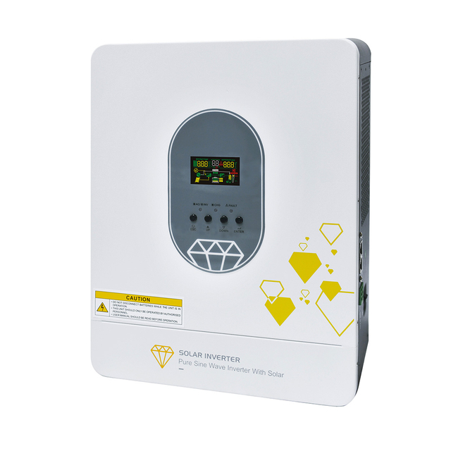 اینورتر هیبریدی خورشیدی با رشته موج سینوسی خالص 6200 واتی برای سیستم نصب پنل خورشیدی