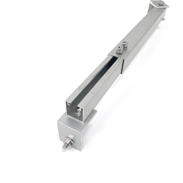 کیت براکت های شیب دار پانل خورشیدی آلومینیومی پایه قابل تنظیم نصب تخت