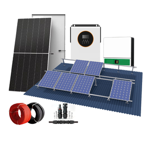 Солнечная панель Off Grid Солнечная энергетическая система Комплект фотоэлектрических панелей Простая установка для установки на крыше дома
