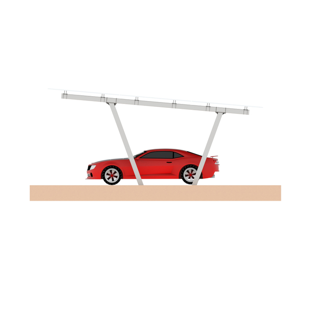 Sistem Pemasangan Carport Surya Dua Kolom Panel Surya Tipe V
