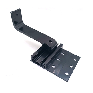 راه حل قلاب سقف کاشی خورشیدی براکت مشکی آلومینیومی برای سیستم برق خورشیدی برای خانه