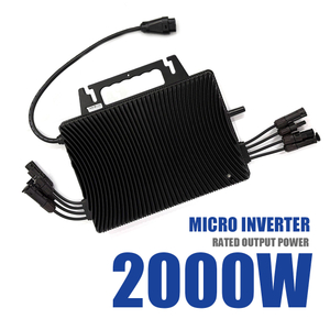 Panel Surya 2000W Micro Inverter Home Microinverter dengan 4 MPPT untuk Sistem Pemasangan Balkon / Atap Surya