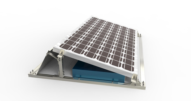 قابل للتعديل الكهروضوئية الشمسية سقف مسطح تصاعد قوس نظام الطاقة الشمسية الألومنيوم الاجهاد للمنزل